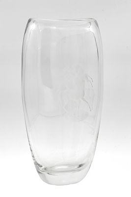 VICKE LINDSTRAND (1904 - 1983) A MID 20TH CENTURY SWEDISH GLASS VASE designed by Vicke Linstand 