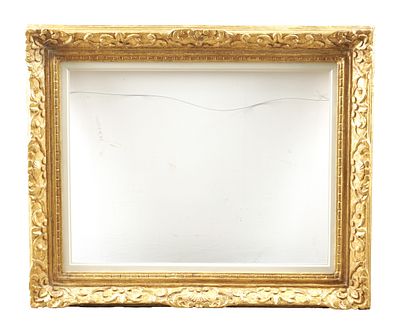 A 19TH/20TH CENTURY GILT MOULDED FRAME (58cm high and 75cm wide (not including the slip))