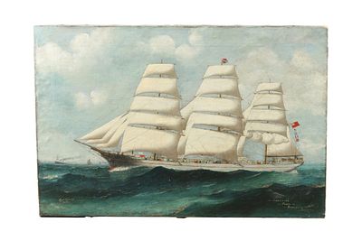 REGINALD ARTHUR BORSTEL (AUSTRAILIA 1875-1922) A LATE 19TH CENTURY OIL ON CANVAS PORTRAIT OF 