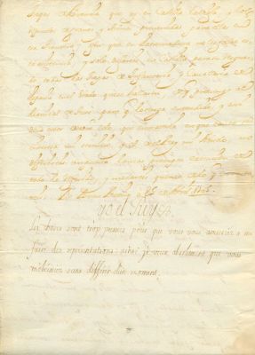 PHILIP V: (1683-1746) King of Spain 1700-24 & 1724-46. A fine L.S., Yo el Rey, with three lines 