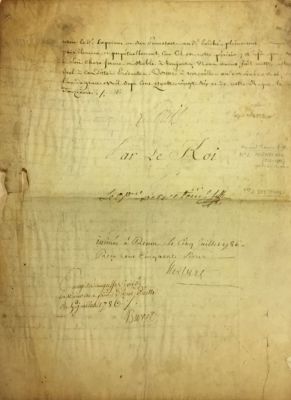 LOUIS XVI: (1754-1793) King of France and Navarre 1774-1791, King of the French 1791-92. The 