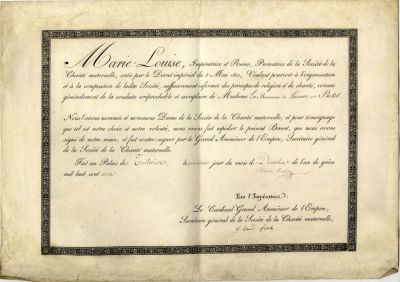 MARIE LOUISE: (1791-1847) Duchess of Parma. Austrian Archduchess, the second wife of Napoleon 