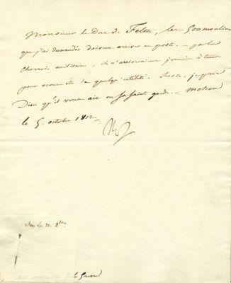 NAPOLEON I: (1769-1821) Emperor of France 1804-14, 1815. An extremely rare L.S., Nap, one page 