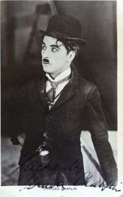 CHAPLIN CHARLES: (1889-1977) English Film Comedian, Academy Award winner. An excellent signed 