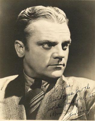 CAGNEY JAMES: (1899-1986) American Actor, Academy Award winner. Vintage signed and inscribed 
