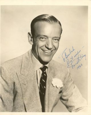 ASTAIRE FRED: (1899-1987) American Actor & Dancer, Academy Award winner. Vintage signed and 