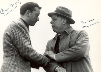 RENOIR JEAN: (1894-1979) French film Director. Academy Award winner. Unusual signed and 