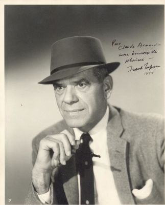 CAPRA FRANK: (1897-1991) Italian-American film Director. Academy Award winner. Vintage signed 