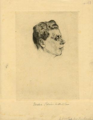 REINHARDT MAX: (1873-1943) Austrian-born American Actor and Director. An unusual printed 4to 