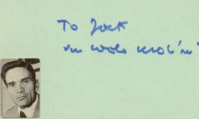 PASOLINI PIER PAOLO: (1922-1975) Italian Film Director, Poet and Writer. Rare signed and 