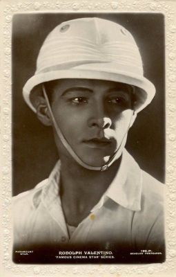 VALENTINO RUDOLPH: (1895-1926) Italian Actor, who starred well-known silent films in the 