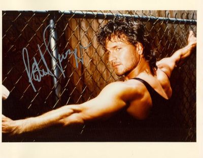 SWAYZE PATRICK: (1952-2009) A good signed colour 10 x 8 photograph, the attractive image 