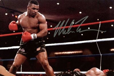 TYSON MIKE: (1966- ) American Boxer, Undisputed World Heavyweight Champion 1987-90. Signed 