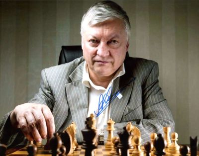 KARPOV ANATOLY: (1951- ) Russian chess Grandmaster. World Champion from 1975 to 1985, and FIDE 