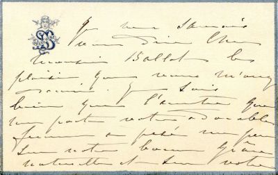 BERNHARDT SARAH: (1844-1923) French stage Actress. The most prominent actress of her time. A 