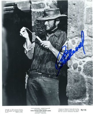 EASTWOOD CLINT: (1930- ) American Actor and film Director. Academy Award winner. Signed 8 x 10 