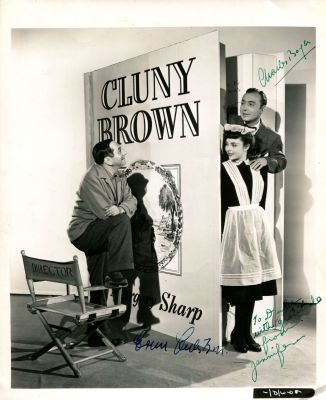 LUBITSCH, BOYER & JONES: Ernst Lubitsch (1892-1947) German Film Director, Academy Award winner. 