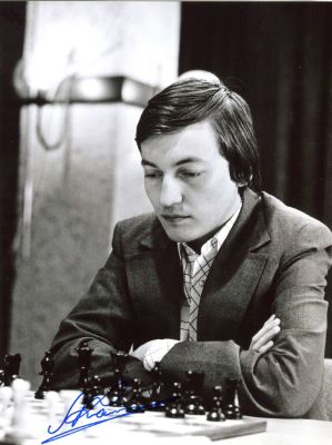 KARPOV ANATOLY: (1951- ) Russian Chess Grandmaster. World Champion 1975-85 and FIDE World 