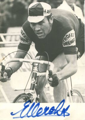 MERCKX EDDY: (1945- ) Belgian racing Cyclist. A five times winner of the Tour 1969-72 & 1974. 