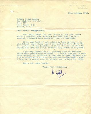 CAMPBELL MALCOLM: (1885-1948) British Land & Water Speed Record Holder. T.L.S., M. Campbell 