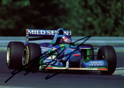 SCHUMACHER MICHAEL: (1969- ) German Motor Racing Driver. Formula One World Champion 1994, 1995 