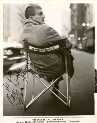 EDWARDS BLAKE: (1922-2010) American film director, Academy Award winner. A good signed and 