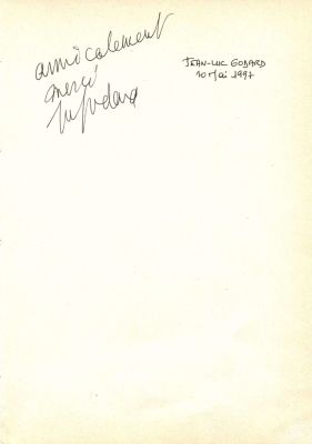 GODARD JEAN-LUC: (1930- ) French-Swiss film Director. A leading figure of the French New Wave 