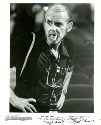 FOSSE BOB: (1927-1987) American Dancer, Choreographer and film Director. Academy Award winner. 