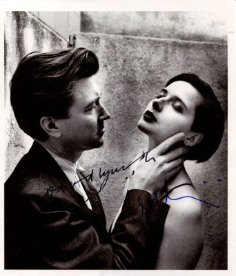 LYNCH & ROSSELLINI: David Lynch (1946- ) American film Director, Screenwriter and Producer. 