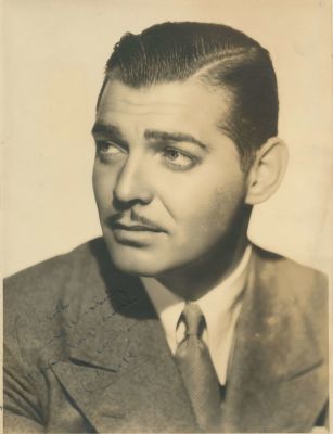 GABLE CLARK: (1901-1960) American Actor, Academy Award winner. Vintage signed and inscribed 