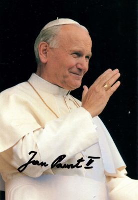 JOHN PAUL II: (1920-2005) Pope of the Catholic Church 1978-2005. Canonized in 2014. A good 