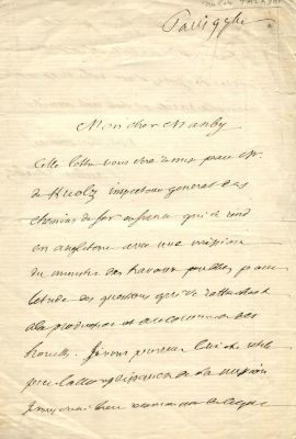 TALABOT PAULIN: (1799-1885) French railway and canal engineer, a friend of Robert Stephenson 