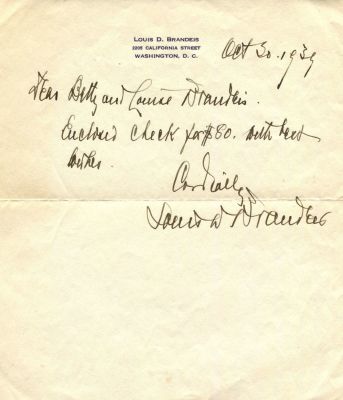 BRANDEIS LOUIS: (1856-1941) American lawyer and associate judge on the Supreme Court of the 