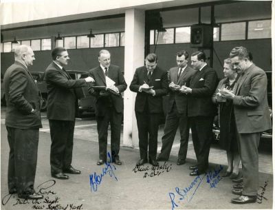 LAW ENFORCEMENT: An unusual vintage signed 9.5 x 7.5 photograph by John Du Rose, Detective 