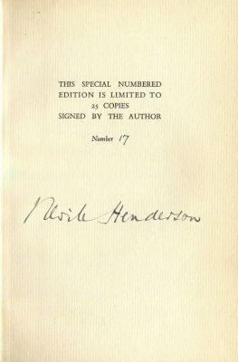 HENDERSON NEVILE: (1882-1942) British diplomat who served as the ambassador of the United 