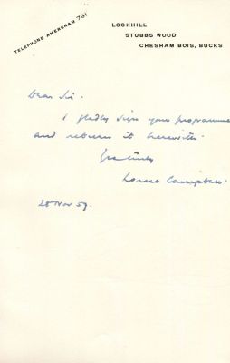 VICTORIA CROSS: Miscellaneous selection of signed pieces, cards, A.L.S. (1), signed 4to 