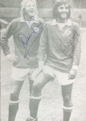 BEST & LAW: BEST GEORGE (1946-2005) Northern Ireland & Manchester United footballer & LAW DENIS 