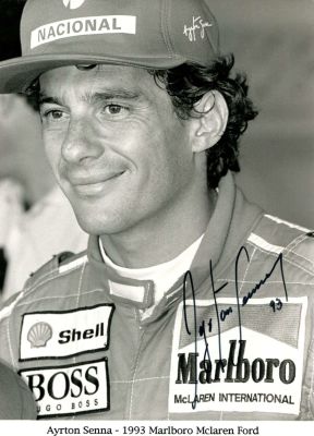 SENNA AYRTON: (1960-1994) Brazilian Motor Racing Driver, Formula One World Champion 1988, 1990 