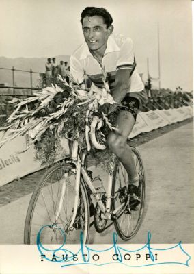 COPPI FAUSTO: (1919-1960) Italian Cyclist, Winner of the Tour de France 1949 & 1952. Vintage 
