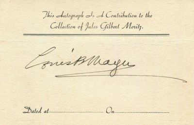 MAYER LOUIS B.: (1884-1957) Canadian-American film producer, a co-founder of 