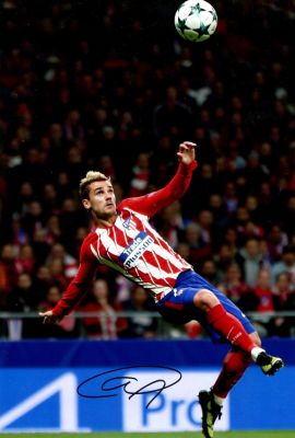 GRIEZMANN ANTOINE: (1991- ) French Footballer, World Cup winner in 2018. Signed colour 8 x 12 
