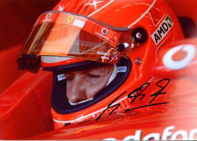 SCHUMACHER MICHAEL: (1969- ) German motor racing driver, Formula One World Champion 1994 