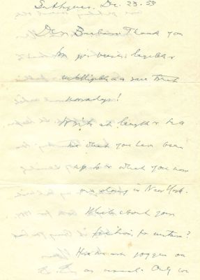 BERENSON BERNARD: (1865-1959) American art historian who specialised in the Renaissance, a 