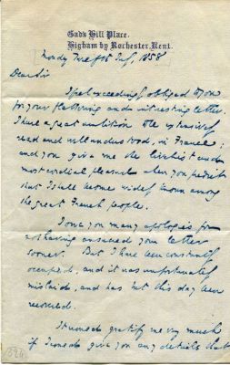 DICKENS CHARLES: (1812-1870) English novelist. A very fine A.L.S., Charles Dickens, two pages 