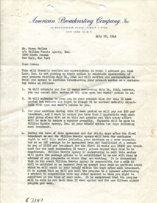 WELLES ORSON: (1915-1985). <span style="font-size: 11.0pt; line-height: 107%; font-family: 