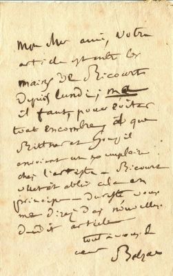 BALZAC HONOR&Eacute; DE: (1799-1850)