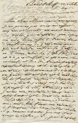 BALZAC HONOR&Eacute; DE: (1799-1850). ‘I almost owe him my 