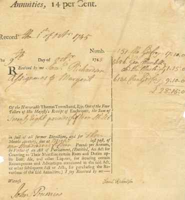 RICHARDSON SAMUEL: (1689-1761). RICHARDSON SAMUEL : (1689-1761) English Writer, Printer & 