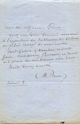 DUMAS ALEXANDRE Pere: (1802-1870)