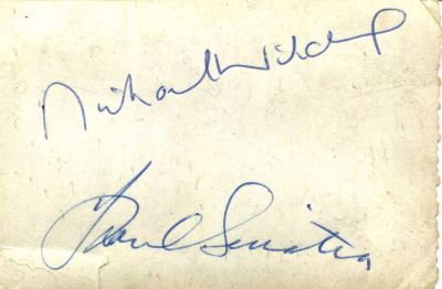 SINATRA & WILDING: SINATRA FRANK (1915-1998). <span style="font-size: 11.0pt; line-height: 